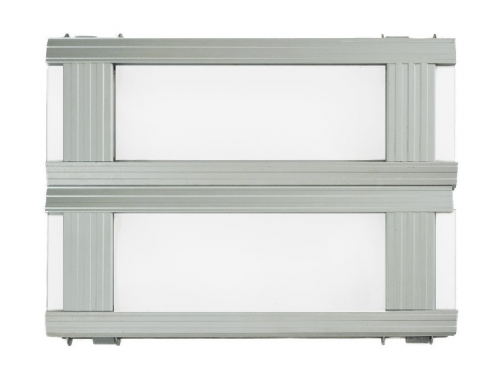 Aluminum alloy glass rolling door